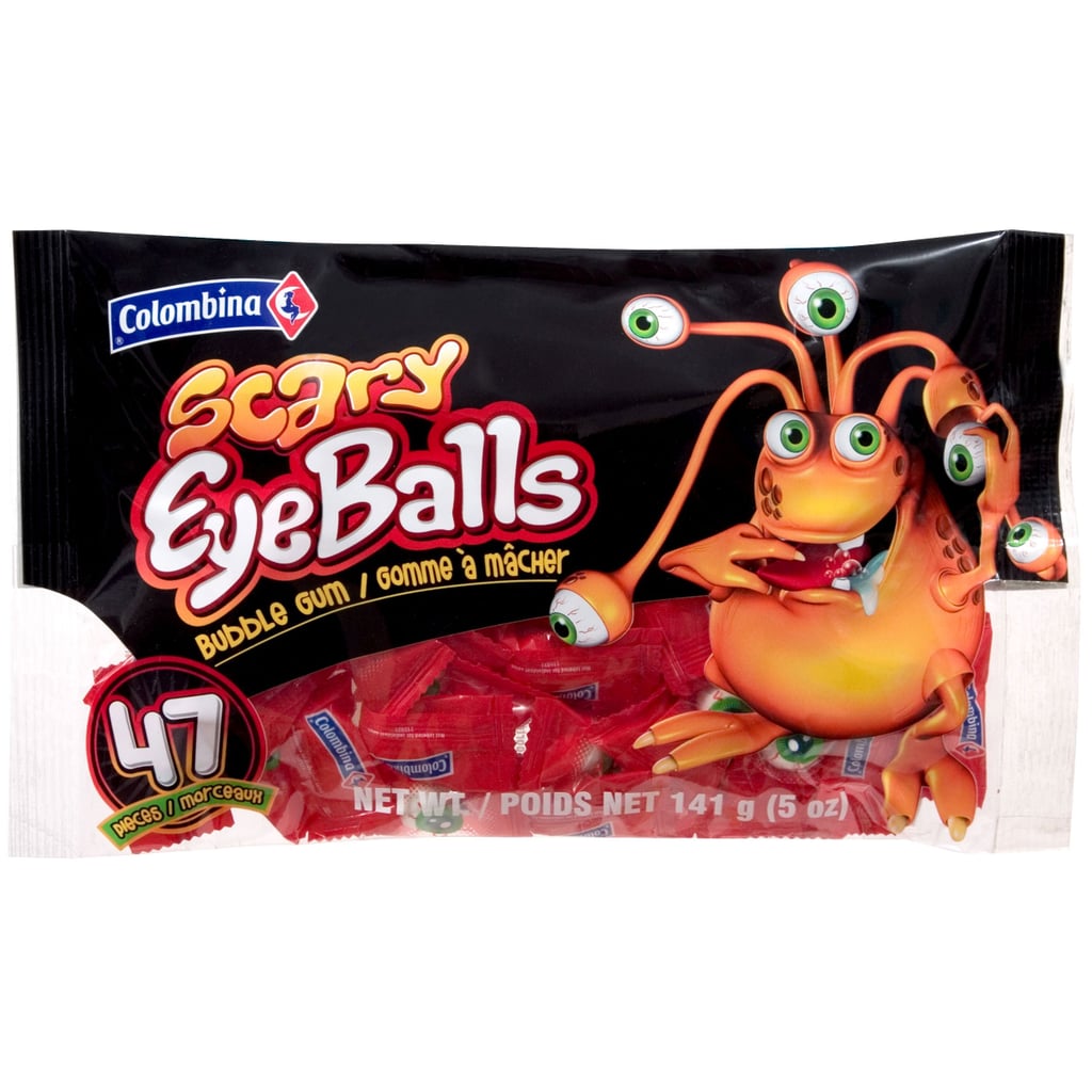 Columbina Scary Eyeballs Bubble Gum, 47-Count Bags