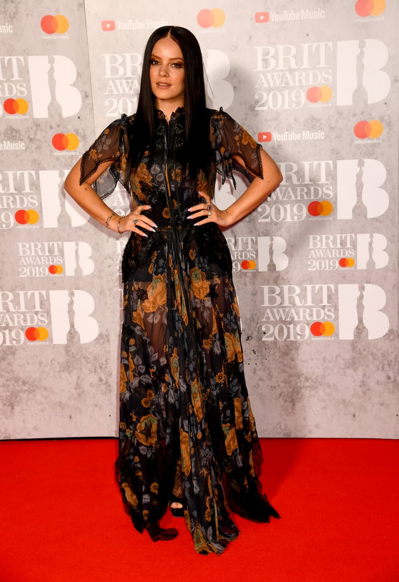 Lily Allen at the 2019 Brit Awards