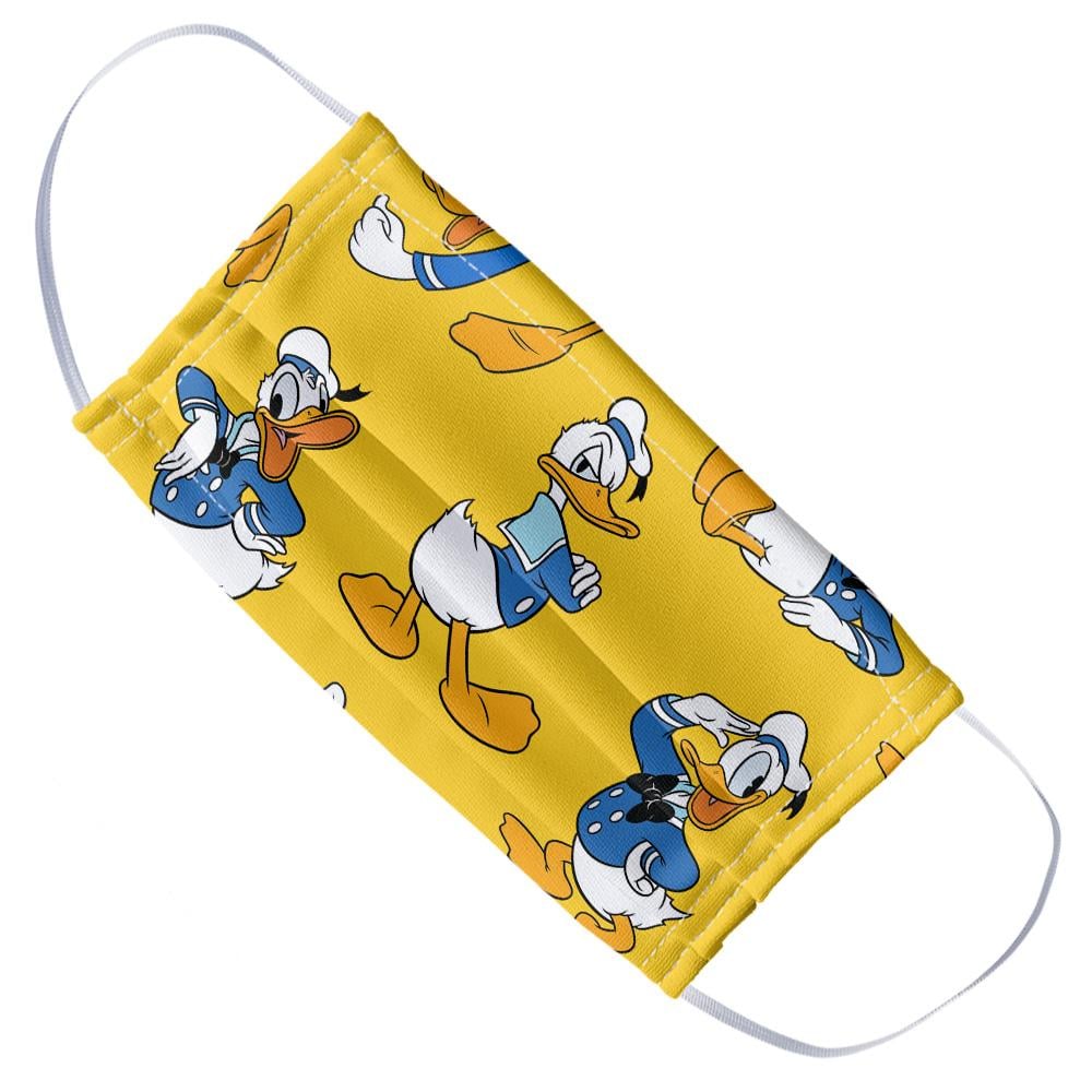 Donald Duck Poses Pattern Cloth Face Mask