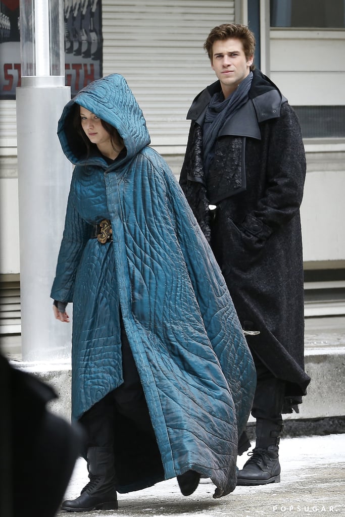 Jennifer Lawrence and Liam Hemsworth Filming Mockingjay