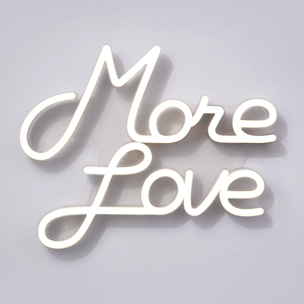 More Love LED Neon Wall Sign