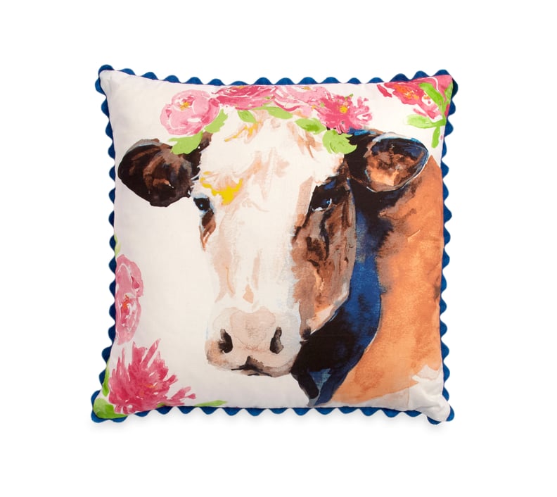 The Pioneer Woman Flower Cow Decorative Pillow