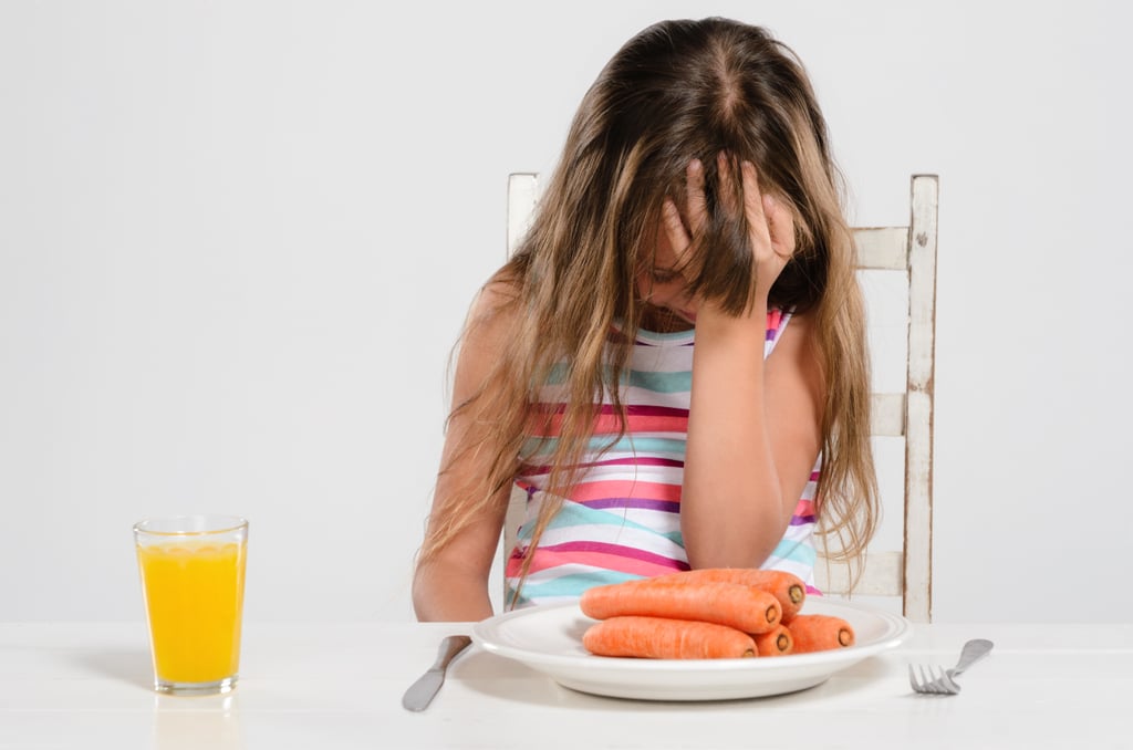 Plain raw carrots: cue palm to face.