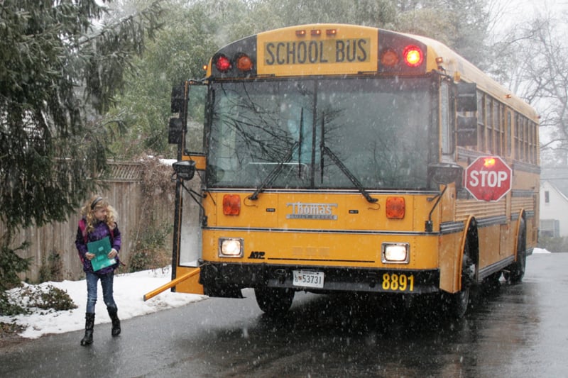 School Bus Driver Makes Sure Kids Get Home