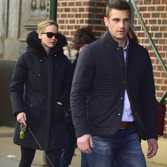 Jennifer Lawrence With Dog and Bodyguard in NYC | Pictures