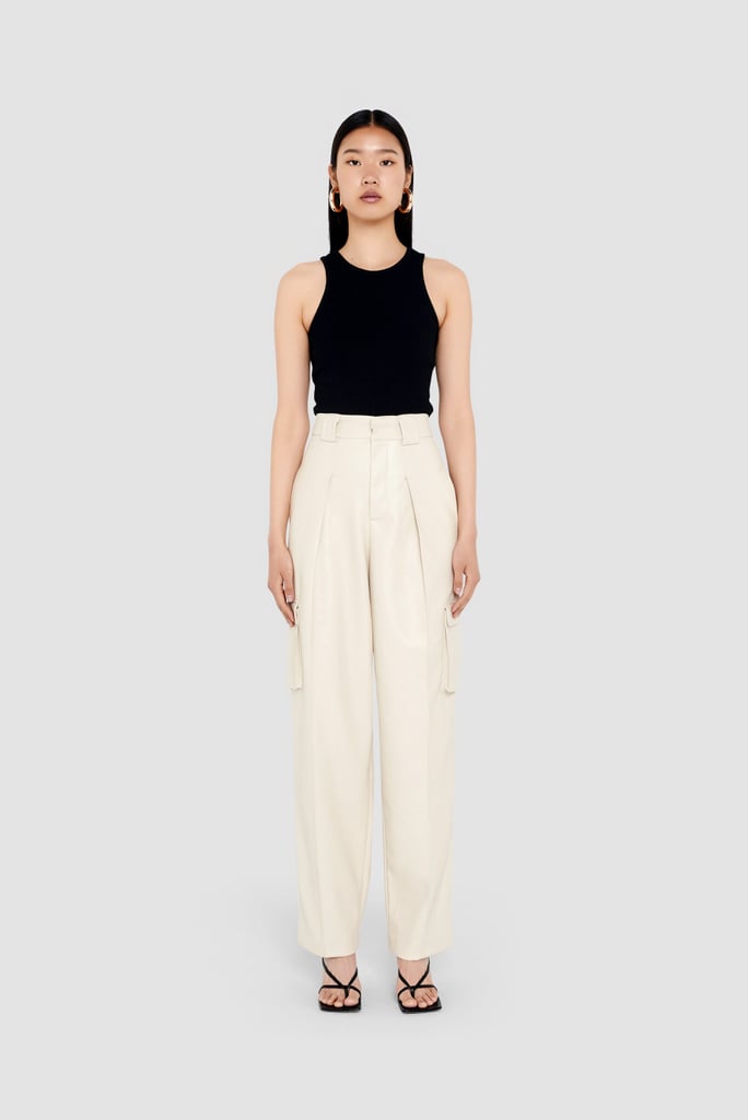 Sundarbay Nude Vegan Leather Pocket Pants