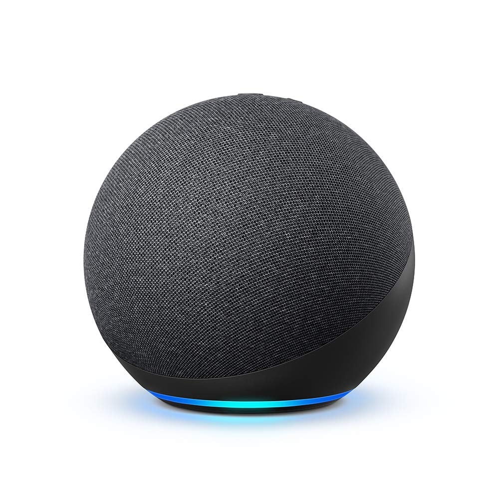 Certified Refurbished Echo (4th Gen) | With premium sound, smart home hub, and Alexa | Charcoal