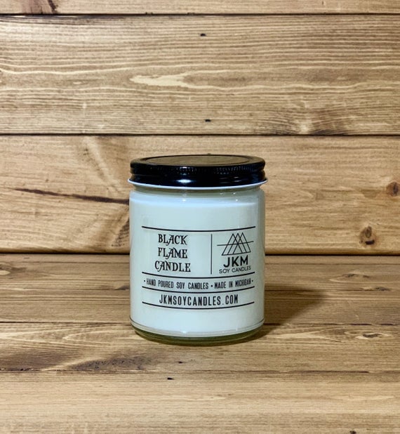 9-Ounce Black Flame Soy Candle