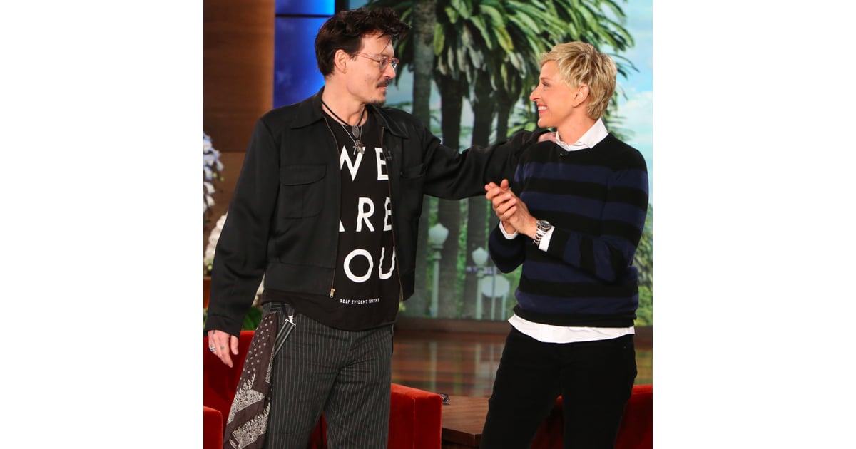 Johnny Depp Interview On The Ellen Show April 2014 Popsugar