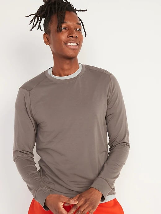 Old Navy UltraBase Merino Long-Sleeve Base Layer T-Shirt for Men | Old Navy Gifts That'll Work For Everyone on Your List . . . but Cost More $40