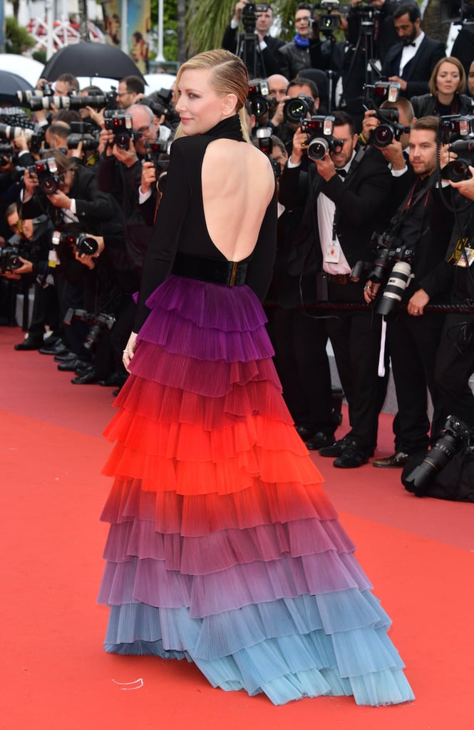 Cate Blanchett Rainbow Givenchy Dress Cannes 2018