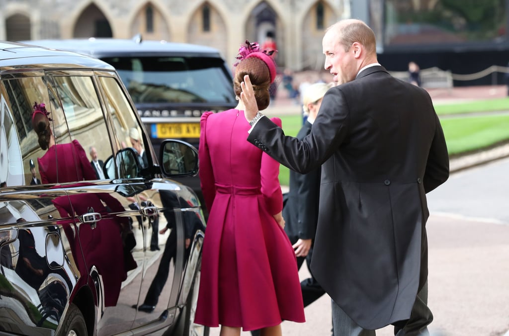 Prince William and Kate Middleton PDA at Eugenie's Wedding
