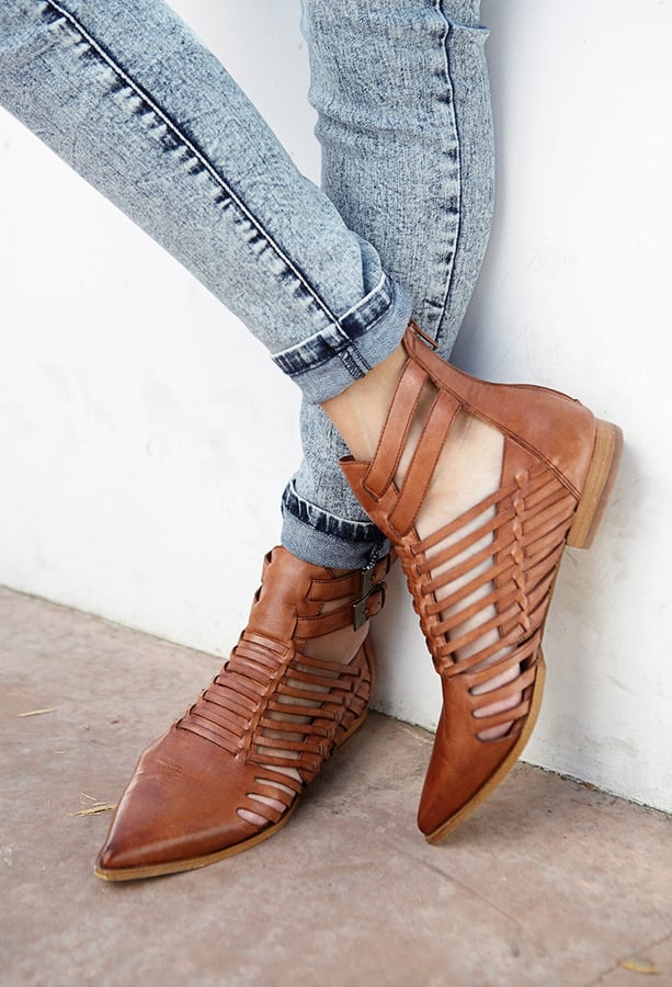 Forever 21 Brown Leather Sandals