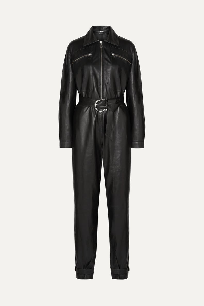 Dodo Bar Or Barbara belted leather jumpsuit