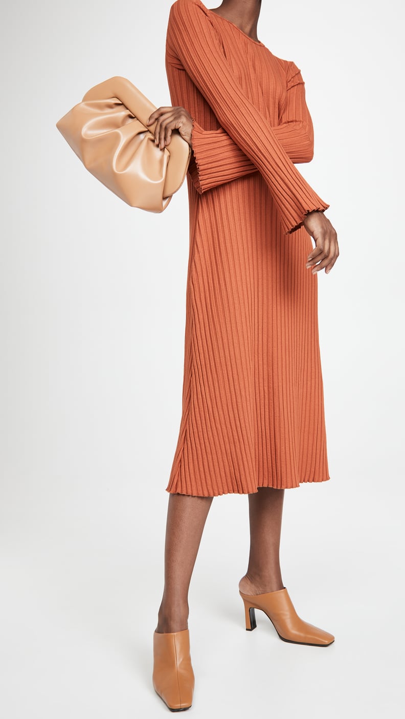 A Midi Dress: Simon Miller Rib Wells Long Sleeve Dress