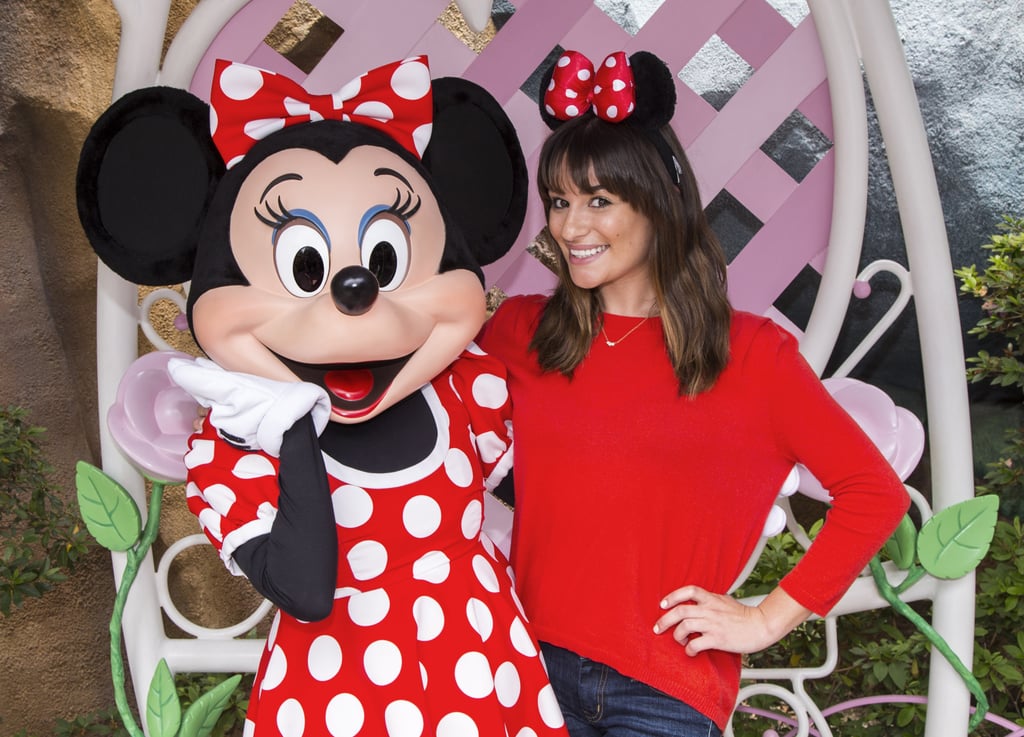 Lea Michele at Disneyland With Matthew Paetz Pictures