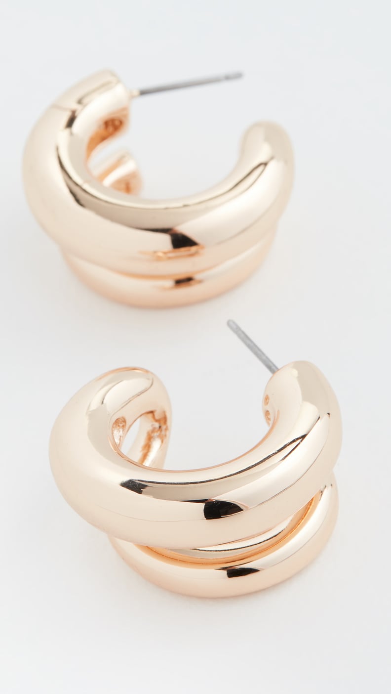 BaubleBar Havah Huggie Hoop Earrings