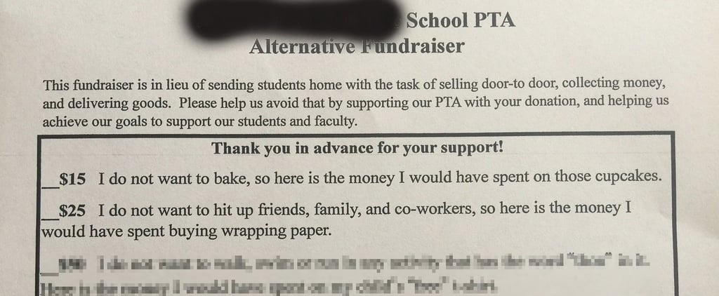 Funny PTA Fundraising Letter