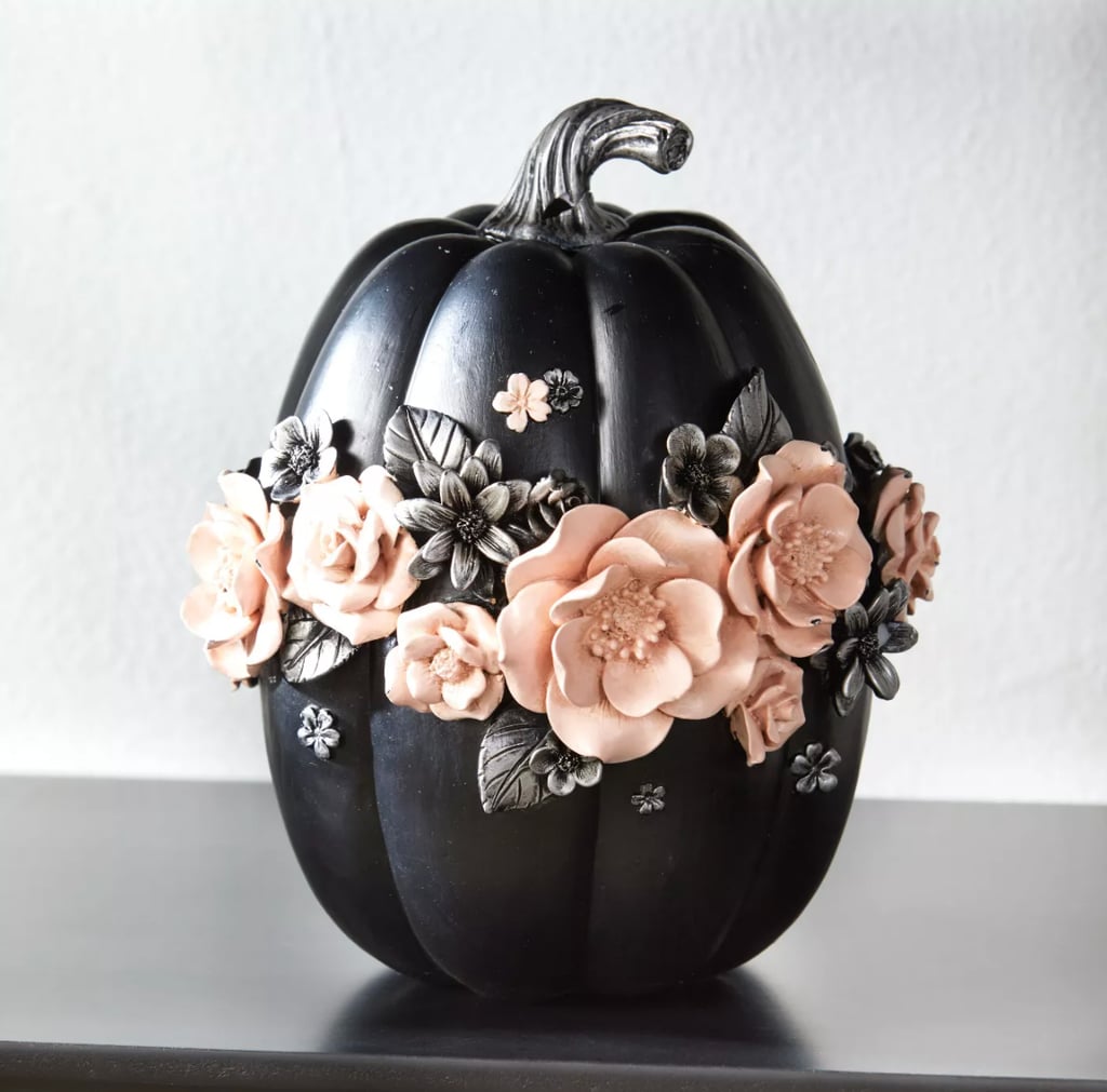 Pretty Pumpkin: Lakeside Black Gothic Romance Ceramic Pumpkin
