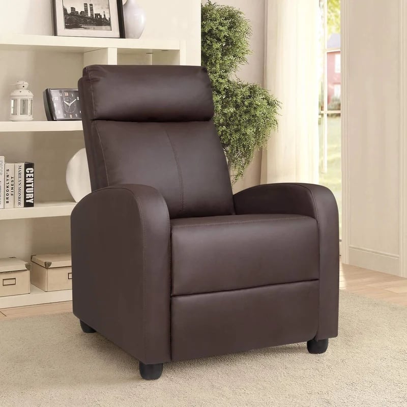 Best Recliner: Zipcode Design Beaudin Wide Faux Leather Manual Home Theatre Recliner