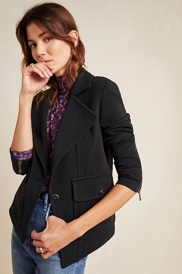 Sylvia Knit Moto Blazer