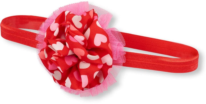Toddler Girls' Glitter Printed Hearts Headwrap