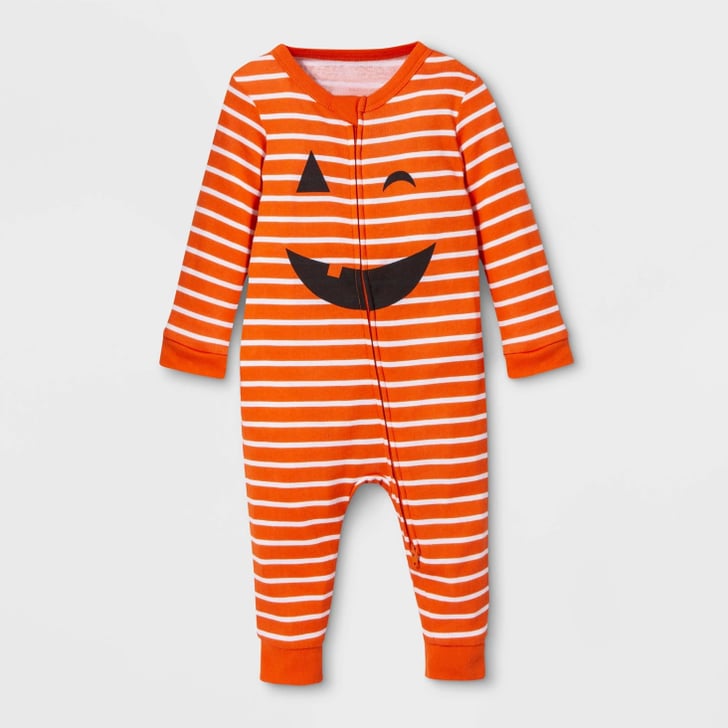 Baby Family Pajama Halloween Pumpkin Footed Sleeper — Orange Matching