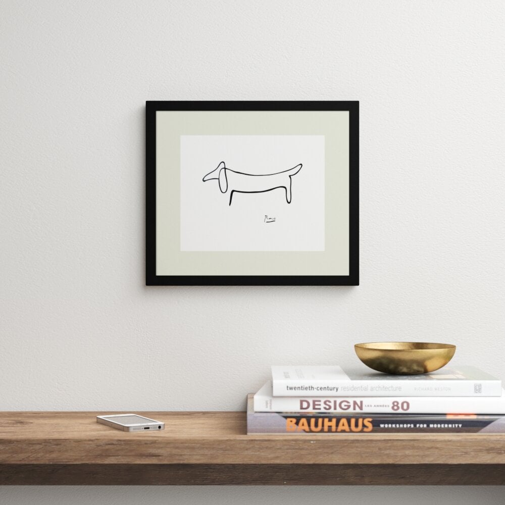 "Le Chien" by Pablo Picasso Picture Frame