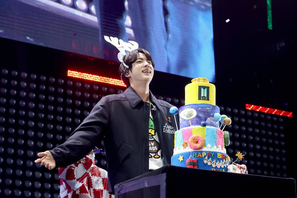 Jin Celebrates His 29th Birthday at the 2021 Jingle Ball