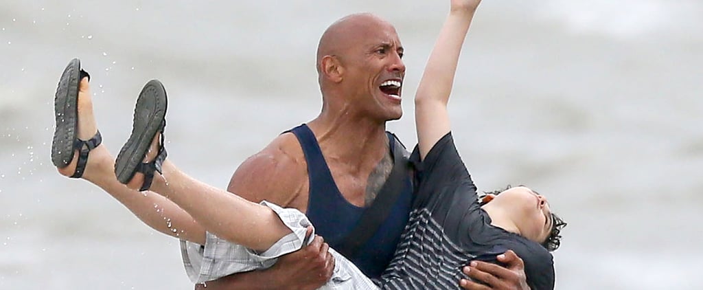 Zac Efron and Dwayne Johnson on the Set of Baywatch