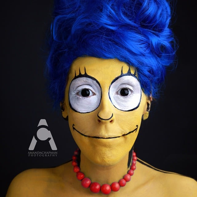 Day 14 Marge Simpson 31 Days Of Halloween Makeup Challenge 