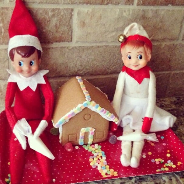 And made teeny-tiny gingerbread houses! | Creative Elf on the Shelf ...