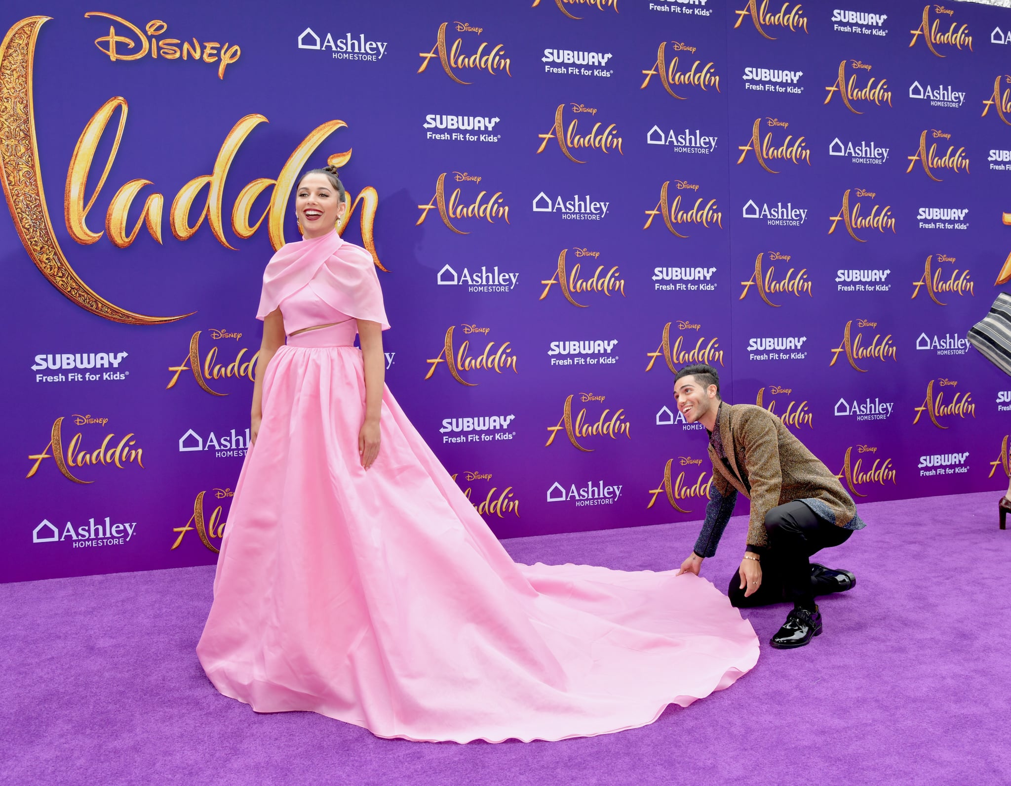 Mena Massoud And Naomi Scott At The Aladdin Premiere 2019 Popsugar Celebrity Disney has finally found its stars for an upcoming live action version of aladdin.. mena massoud and naomi scott at the