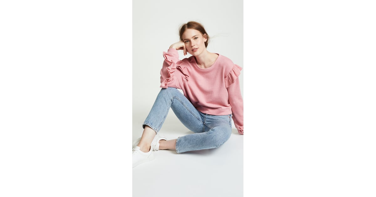 loveshackfancy ruffle sweatshirt