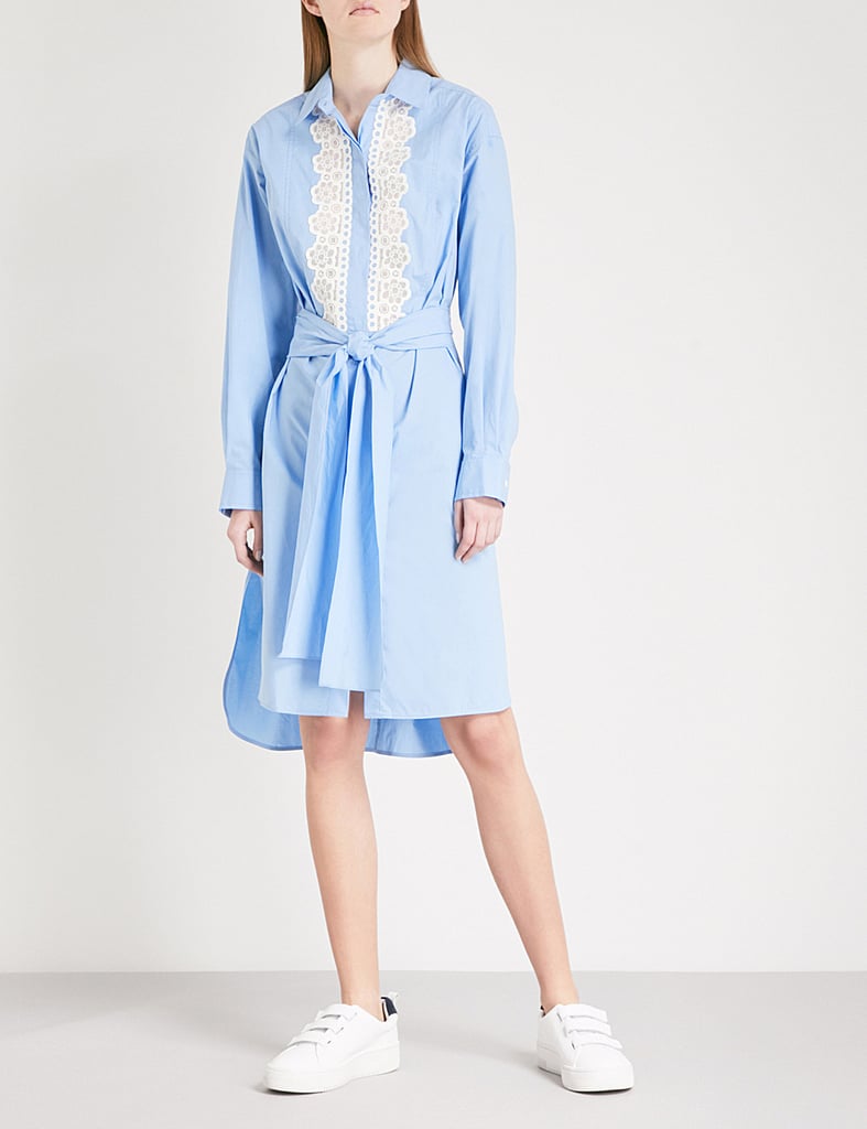 Sandro Embroidered Cotton Dress