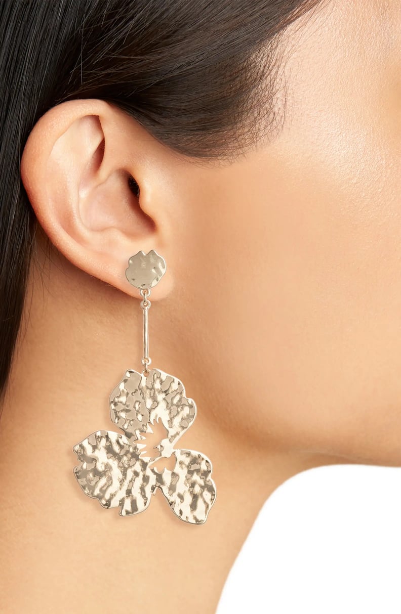 Cristina Martinez Mismatched Flower Drop Earrings