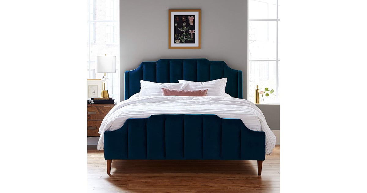 Rivet Gwyneth Mid-Century Velvet Queen Bed | Best Bedroom ...