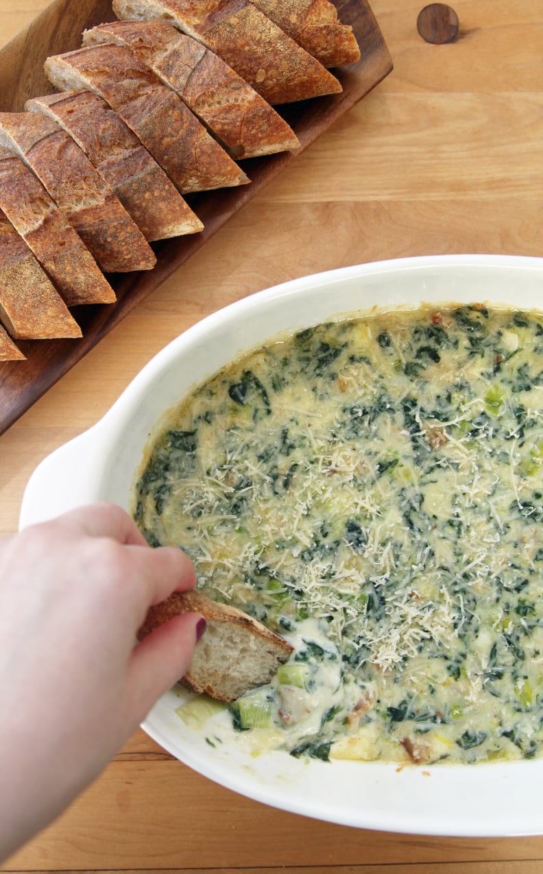 Three-Cheese Spinach and Artichoke Dip