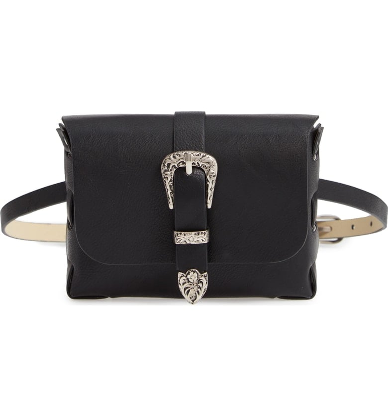 Treasure & Bond Western Buckle Faux Leather Belt Bag