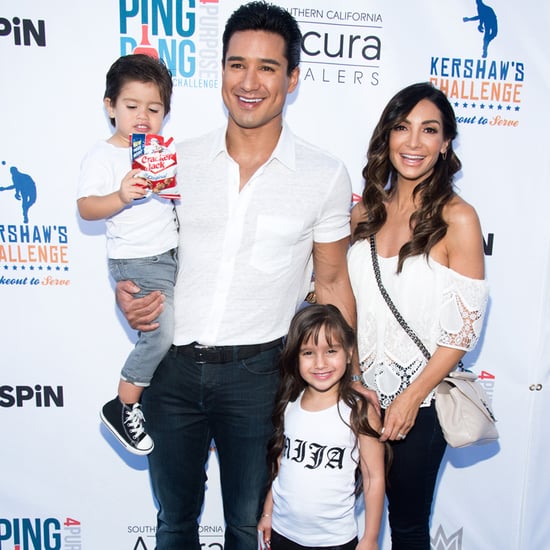 Mario Lopez and Family at Celebrity Ping-Pong Event 2016