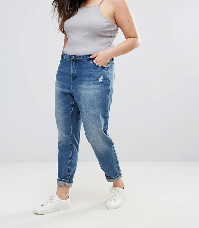 Jeans boyfriend discount per donne curvy