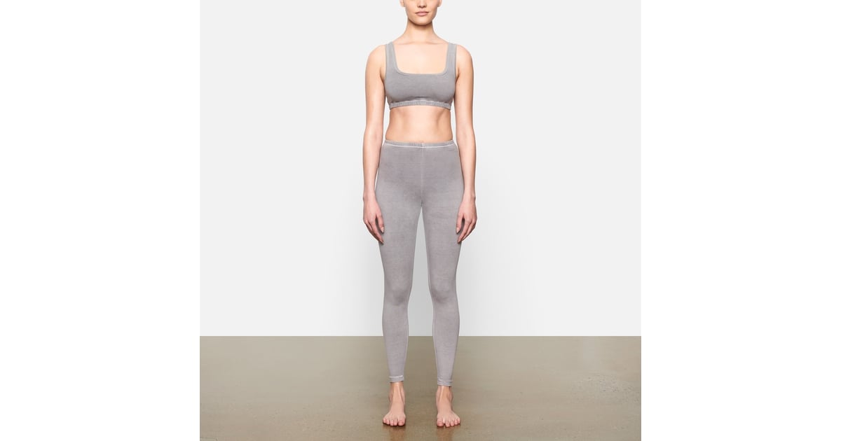 Skims Outdoor Basics Legging and Wide Neck Bralette, Skims's First Outdoor  Collection Is Meant to Take You Everywhere You Want to Go