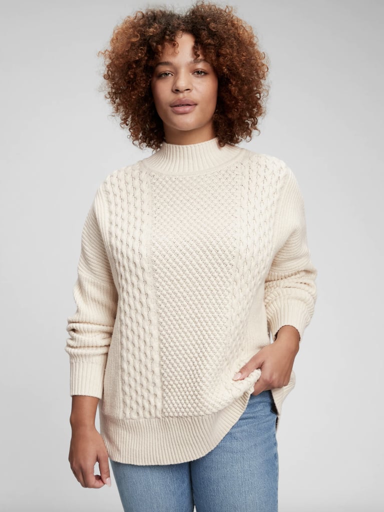 Gap Cable Knit Mockneck Sweater