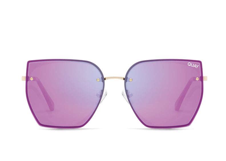 Quay x Lizzo Around the Way Sunglasses in Rose/Pink