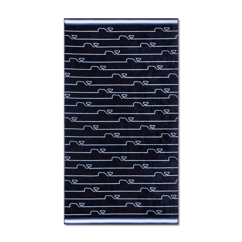 Whale Line Beach Towel