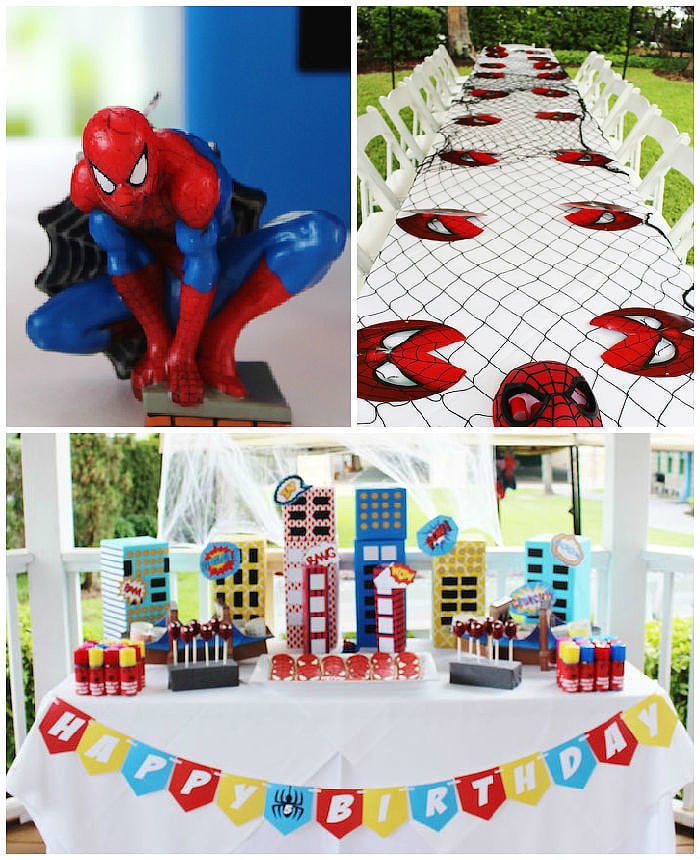 Spider-Man-Themed Birthday Party Fit For a Superhero