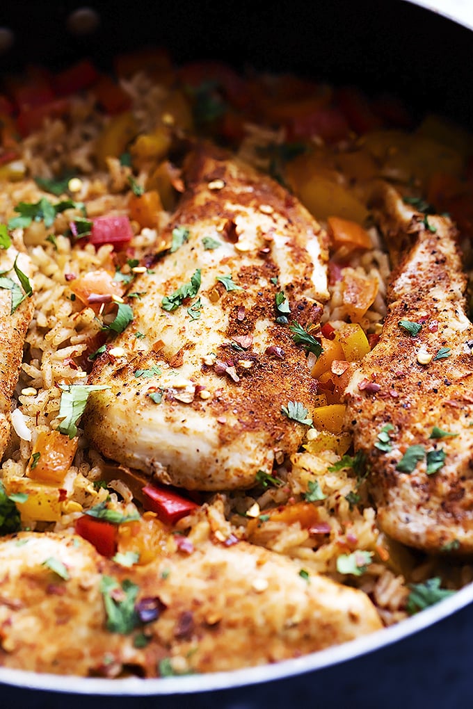 1-Pot Spicy Cajun Chicken and Rice