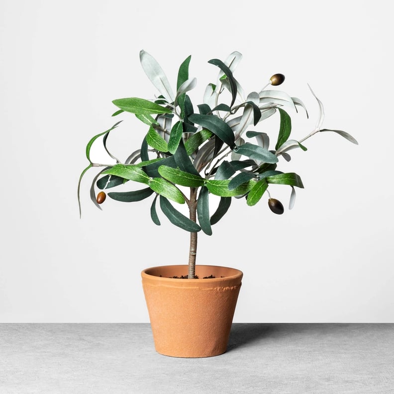 Faux Olive Branch Plant