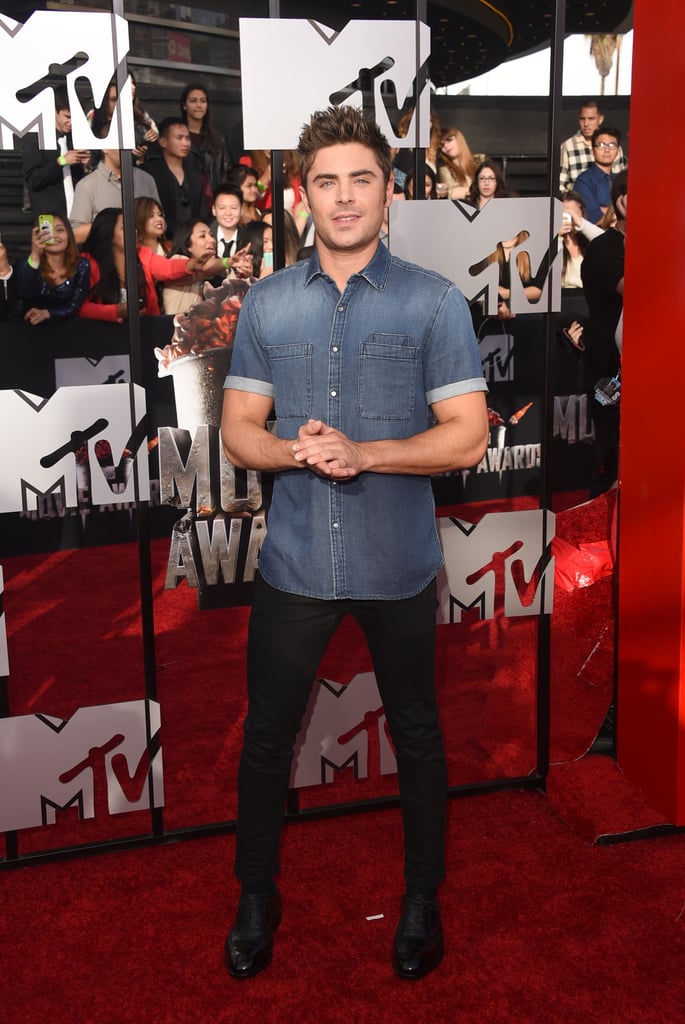Zac Efron at the MTV Movie Awards 2014