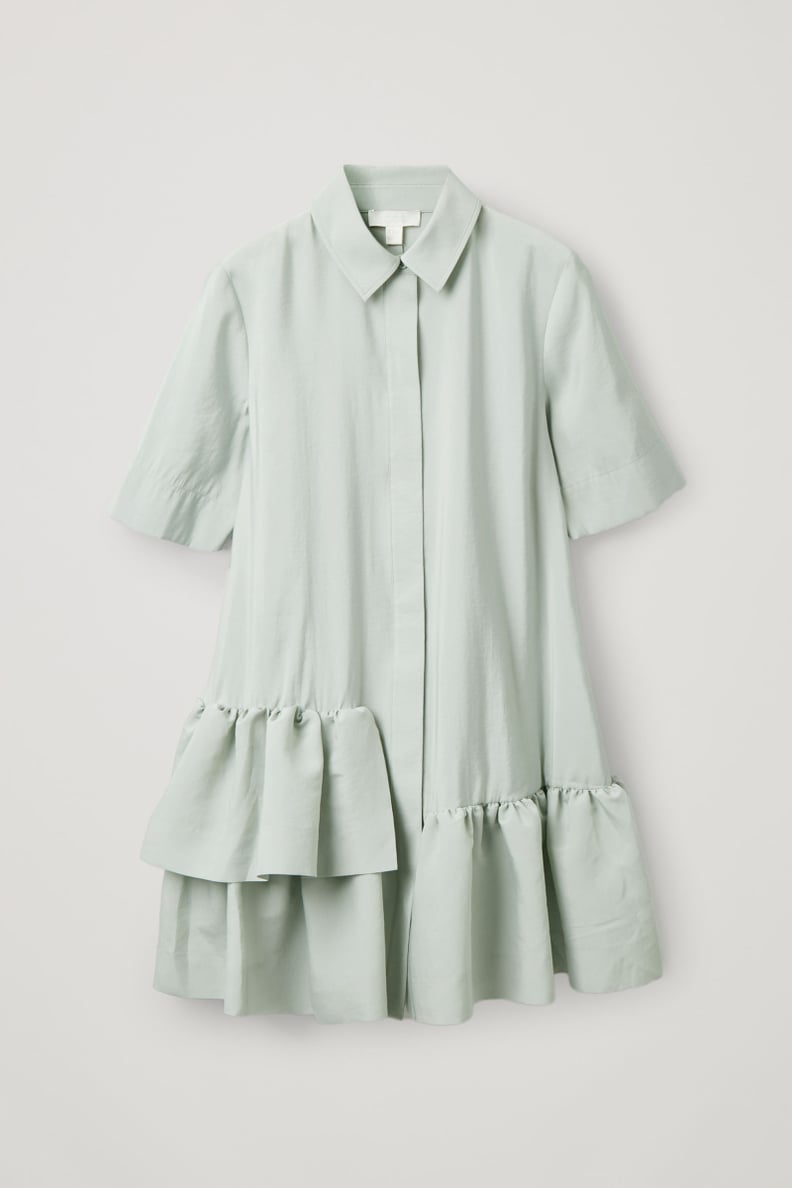 COS Frilled Short-Sleeved Shirt Dress